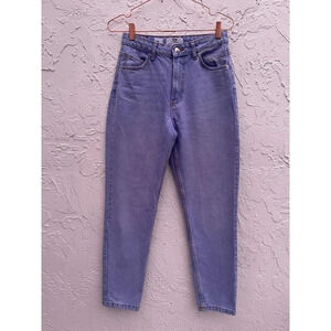 Bershka DENIM Womens Cotton Tapered Leg Mom Jeans Sz 4